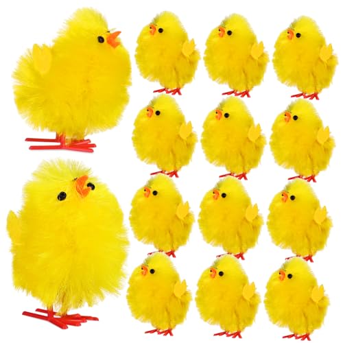 Abaodam Dekorative Küken, kleine Kuchenformen, kleine flauschige Hühner, Halloween-Miniaturen, Haus, Huhn, Plüschküken, kleine flauschige Hühner, Hahn, gelbe Chemiefaser und Kunststoff, 36 Stück Abaodam Dekorative Küken, kleine Kuchenformen, kleine flauschige Hühner, Halloween-Miniaturen, Haus, Huhn, Plüschküken, kleine flauschige Hühner, Hahn, gelbe Chemiefaser und Kunststoff, 36 Stück von Abaodam