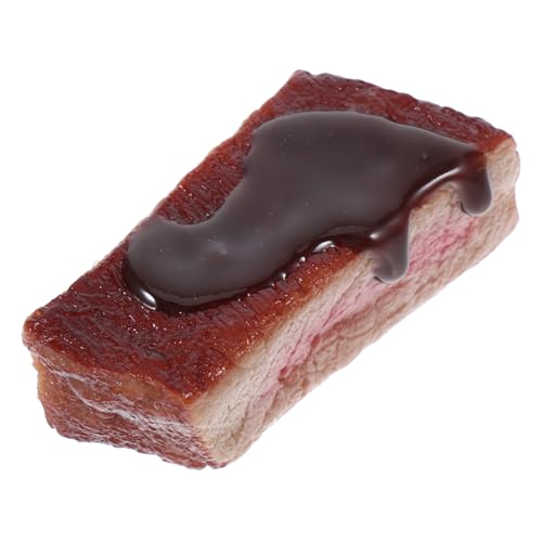 Abaodam Dekoratives Fake Food Realistisches Fake Steak Ornament Für Restaurantdekoration Fotografie Requisite Puppenhaus Spiel Einzigartiger Steakblock von Abaodam