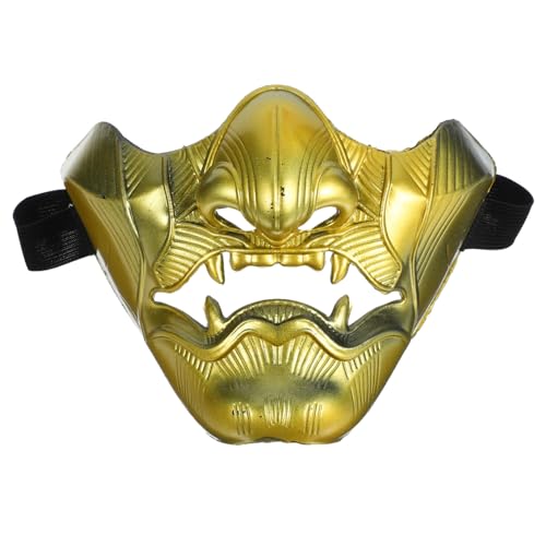Abaodam Japanische Für Cosplay Halbgesichtsmaske Für Maskenball Halloween Und Theateraufführungen Robustem Mit Elastischem Band Für Bequemen Sitz von Abaodam