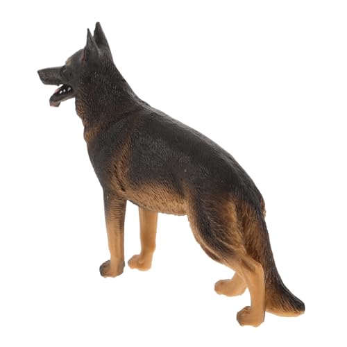 Abaodam Realistisches Schäferhund Modellspielzeug aus Kunststoff 11,4 Stück 8,1cm Hundefigur für Kinder Tierfigur zur Dekoration und Lernspielzeug von Abaodam