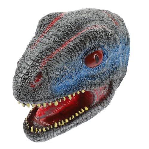 Abaodam Dinosaurier Handpuppe Modell Spielzeug Velociraptor Kopf Handpuppe Für Realistisch Aus Farbenfroh Für Rollenspiele Und Kreative Aktivitäten von Abaodam