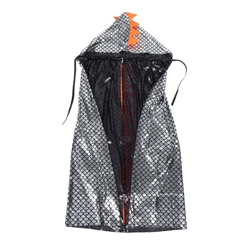 Abaodam Dinosaurier Kapuzen Umhang Silberner Dino Cape für Kleinkinder Einfaches Anziehen Halloween Kostüm Verkleidung für Geburtstagsparty und Rollenspiel Vielseitig für Schule und Abaodam Dinosaurier Kapuzen Umhang Silberner Dino Cape für Kleinkinder Einfaches Anziehen Halloween Kostüm Verkleidung für Geburtstagsparty und Rollenspiel Vielseitig für Schule und von Abaodam