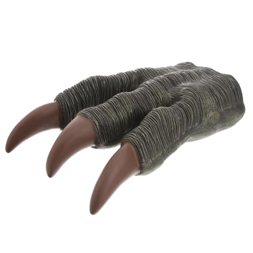 Abaodam Dinosaurier Krallen Handschuh Bewegliche Klauen Cosplay für Erwachsene Realistische Kostüm Zubehör mit Roten Nägeln von Abaodam