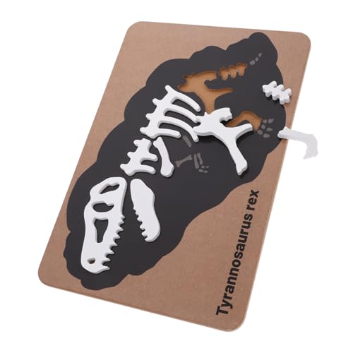 Abaodam Dinosaurier Skelett Puzzle aus Holz für Ab Jahren Lernspielzeug Sozialen Fähigkeiten und Zusammenarbeit Sicheres und Langlebiges Pädagogisches von Abaodam