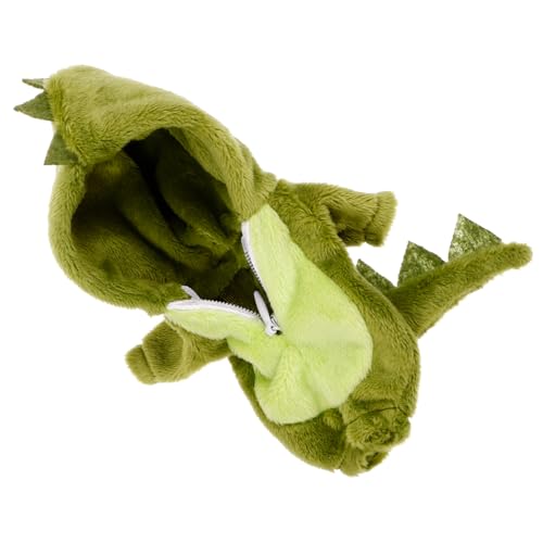 Abaodam Dinosaurier-Strampler puppenkleidung Puppen Kleidung Doll Kleidung grün Dinosaurier Puppenkleid grün Ob Puppenoutfit kompaktes Puppenkostüm dekoratives Puppenkostüm Stoff von Abaodam