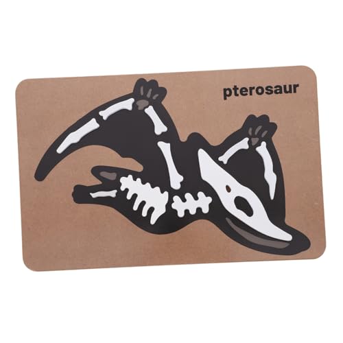 Abaodam Dinosaurier-Skelette Puzzle Für Kinder Naturholz Puzzle Set Cartoon Puzzles von Abaodam