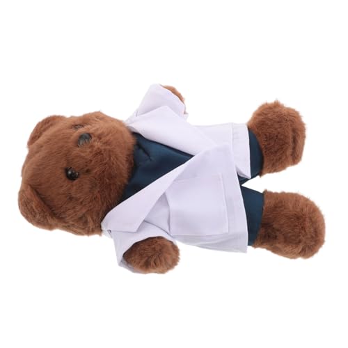 Abaodam Doktorbär Puppe Plüschtier Für Den Schulanfang Arzt Stofftier Abschlussbär Arzt Plüschtier Geburtstag Ausgestopfter Krankenschwesterbär Ausgestopfter von Abaodam