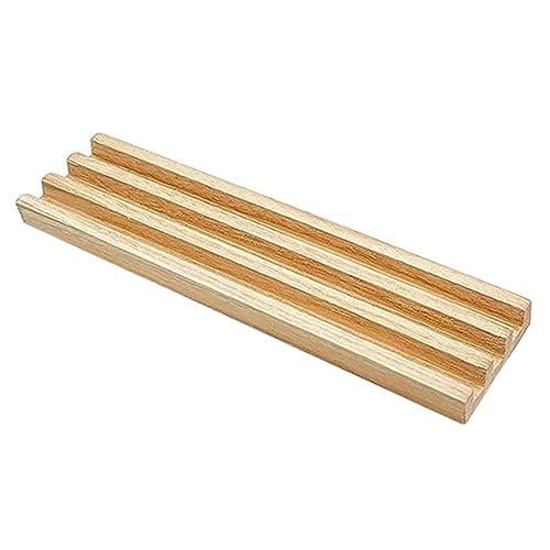 Abaodam Dominoständer aus Holz, rutschfeste Basis für DIY-Zubehör und Kartenbasis Abaodam Dominoständer aus Holz, rutschfeste Basis für DIY-Zubehör und Kartenbasis von Abaodam