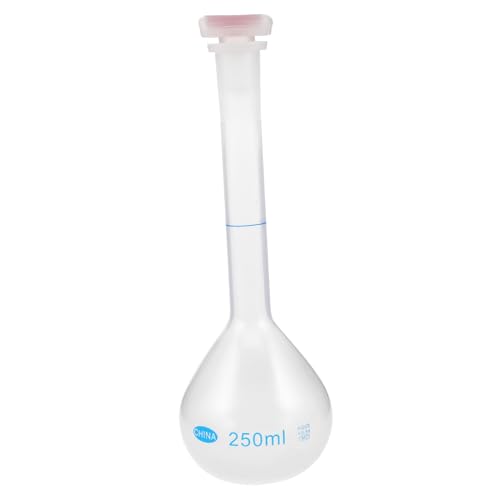 Abaodam Dosierflasche mit hohem Hals für Labor, Präzisions-Volumenkolben für Wissenschaft, chemische Flüssigkeitsprobenflasche für Chemie (250 ml) von Abaodam