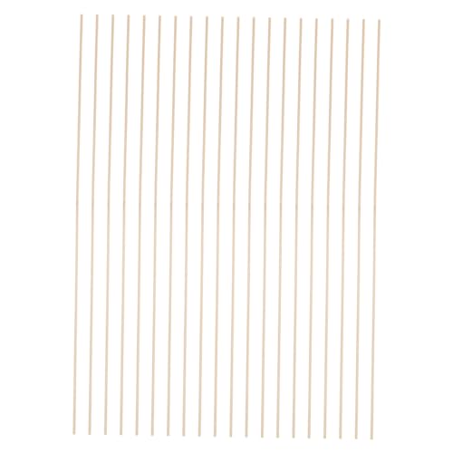 Abaodam Dünne Holzstäbe aus Holz, handgefertigt, Drachenstützstäbe, Holzdübelstäbe, Bambusstäbe für Kinder, Drachenbasteln, 20 Stück von Abaodam
