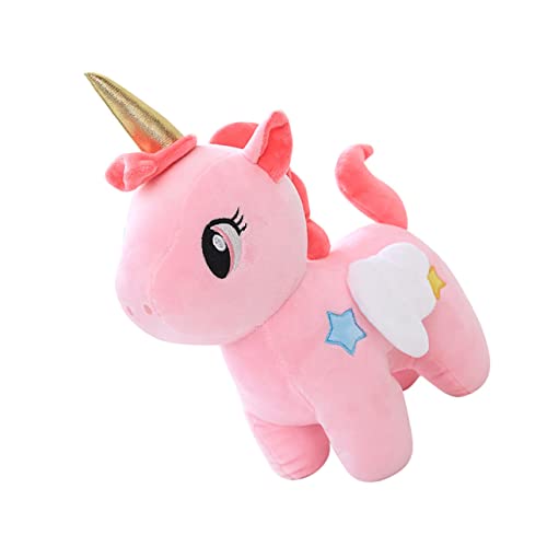 Abaodam Einhorn Puppe Stoffpuppe Plüschtier Cartoon Einhorn Bequeme Puppe Für Babys Weicher Plüsch Kinderspielzeug Plüschtier Plüsch Stofftier Plüschtier Kristall Weicher von Abaodam