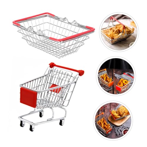 Abaodam Einkaufskorb aus Edelstahl Kreatives Rollenspiel Stabiler Tragbar mit Griff für Mädchen Spielküche und Supermarkt Spielset Abaodam Einkaufskorb aus Edelstahl Kreatives Rollenspiel Stabiler Tragbar mit Griff für Mädchen Spielküche und Supermarkt Spielset von Abaodam
