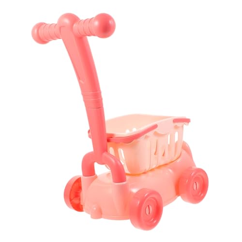Abaodam Einkaufswagen für Spielzeugwagen mit Beweglichen Rädern Pädagogisches Rollenspielzeug Kreativität und Koordination Drinnen und Draußen von Abaodam