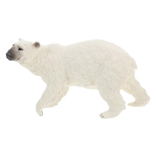 Abaodam Eisbär Modellfigur Deko Figur Für Wildtier Lernspielzeug Für Schlafzimmer Garten Robustem Sicherem von Abaodam