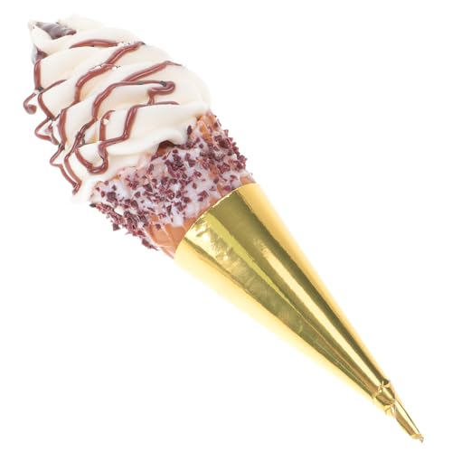 Abaodam Eismodell Minz- künstlich Probieren Zapfen Modell Einer Eistüte schaufensterpuppe schokoladensoße Simulation Eiscreme-Requisite gefälschtes Dessertmodell PVC Golden Abaodam Eismodell Minz- künstlich Probieren Zapfen Modell Einer Eistüte schaufensterpuppe schokoladensoße Simulation Eiscreme-Requisite gefälschtes Dessertmodell PVC Golden von Abaodam