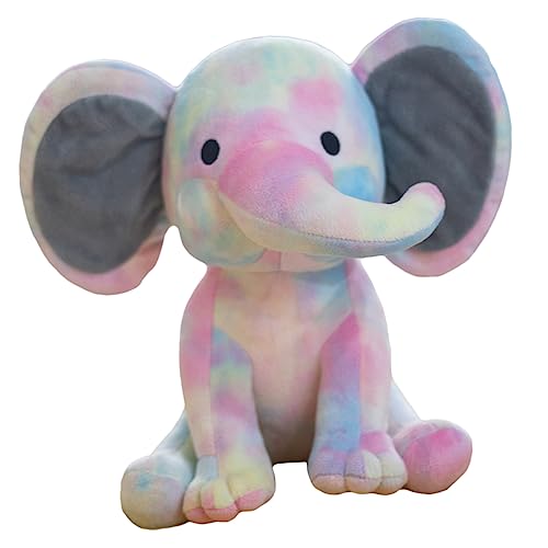 Abaodam Elefanten Puppe Beruhigendes Tierspielzeug Beruhigendes Puppenspielzeug -komfortpuppe Babyspielzeug Beruhigungspuppe Für Neugeborene Stoff Colorful von Abaodam