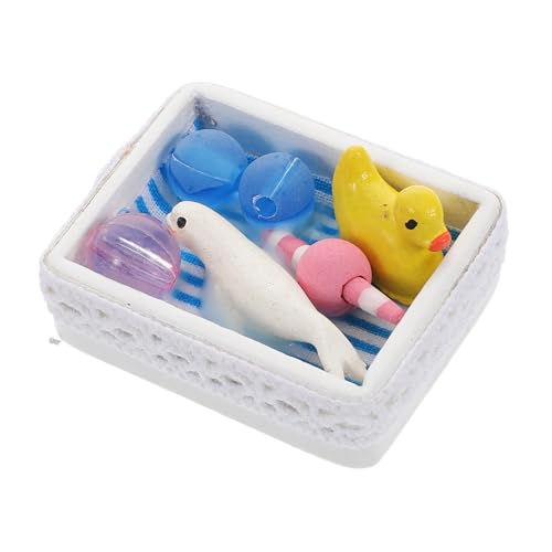 Abaodam Miniatur-Badezimmer Spielzeugbox Modell Mit Eleganter Weißer Spitze Puppenhaus Zubehör Für Babyzimmer Kreative Aufbewahrungslösung Für Fantasievolles Spielen Und Dekorieren von Abaodam