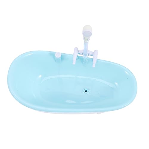 Abaodam Elektrische Miniatur Puppenbadewanne mit Duschsprayer Wasserspielzeug für Kleinkinder für Jungen und Mädchen Fördert Kreativität und Motorik ohne Batterien von Abaodam