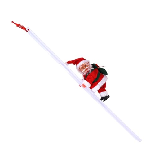 Abaodam Elektrische Weihnachtsmann-Puppe, kletternder Weihnachtsmann für Weihnachten, Heimdekoration, interaktive Figur mit Musik für Spaß, Urlaubsdekoration für Partys und Versammlungen Abaodam Elektrische Weihnachtsmann-Puppe, kletternder Weihnachtsmann für Weihnachten, Heimdekoration, interaktive Figur mit Musik für Spaß, Urlaubsdekoration für Partys und Versammlungen von Abaodam