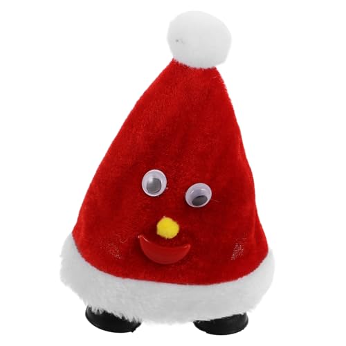 Abaodam Elektrische Weihnachtsmütze, Weihnachtsmannpuppe für Spaß, Partygeschenk, sicheres, fantasievolles Spielen für den Urlaub, stimuliert motorische Fähigkeiten, Beobachtungsfähigkeiten Abaodam Elektrische Weihnachtsmütze, Weihnachtsmannpuppe für Spaß, Partygeschenk, sicheres, fantasievolles Spielen für den Urlaub, stimuliert motorische Fähigkeiten, Beobachtungsfähigkeiten von Abaodam