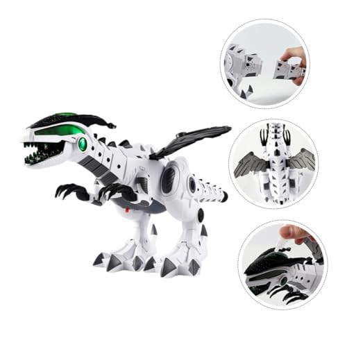 Abaodam Elektrisches Dinosaurierspielzeug mit Sprühfunktion Großer Mechanischer Roboter Dino in Weiß Kreative Tisch Dinosaurier deko für Kinderzimmer und Büro Platzsparend und Vielseitig Abaodam Elektrisches Dinosaurierspielzeug mit Sprühfunktion Großer Mechanischer Roboter Dino in Weiß Kreative Tisch Dinosaurier deko für Kinderzimmer und Büro Platzsparend und Vielseitig von Abaodam