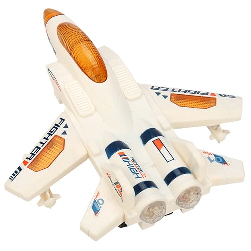 Abaodam Elektrisches Kinderflugzeug mit Bunten Lichtern und Musik Drehbares Modell Flugzeug für Kleinkinder Leichtes Flugzeug Hand Auge Koordination und Spaß von Abaodam