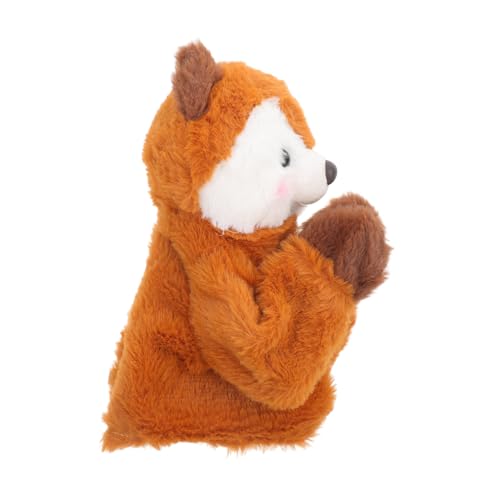 Abaodam Eltern-Kind- kinderspielzeug interaktives Puppenspiel Puppentheater Tierimitations Stofftierpuppen Cartoon-Tierpuppe Handpuppe Abs Brown von Abaodam