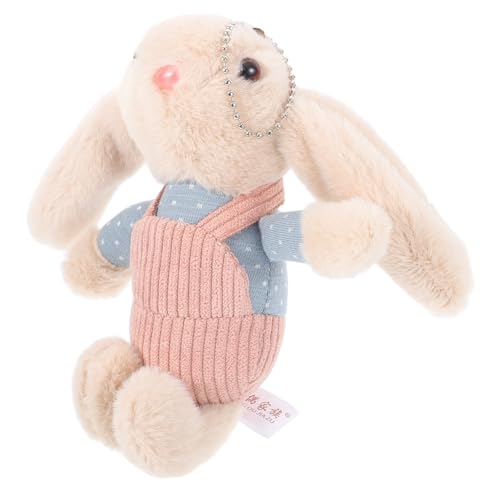 Abaodam Entzückendes Hasenplüschspielzeug Weiche Langohr-Hasen-stofftier-Baby-mädchen Präsentieren Süßes Plüschspielzeug Für Kinder Kaninchen Keychain Fluffy Keychain von Abaodam