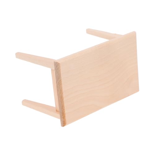 Abaodam Esstisch Modell aus Holz für Puppenhaus Langlebiges Mini Möbel für Kreative Dekoration und Vielseitige Anwendungen im Miniaturraum für Puppenmöbel und Puppenhaus von Abaodam