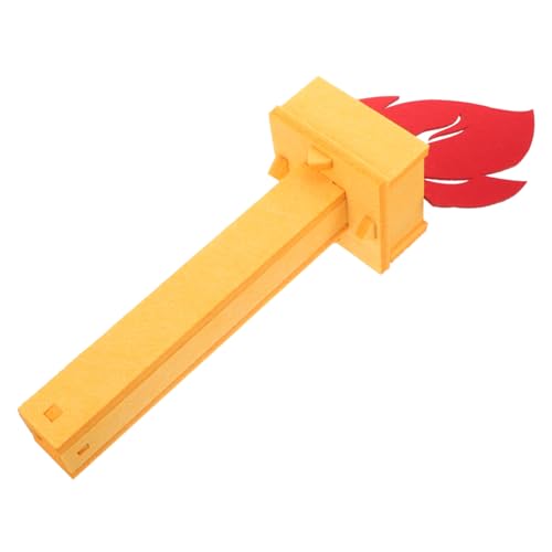Abaodam Fackel Requisiten Sport Aufblasbare Fackel Ornamente Grube Thema Flammen Feuer Flammenlampe LED Rosa Kunstblitz Kostümlicht Lustige Lebensmittelfackel von Abaodam