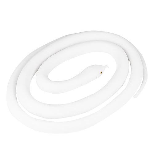 Abaodam Fake Snake Toy Realistische Schlangenattrappe für Streiche Lange Weiße Schlange für Erwachsene Halloween und Party Requisiten Abaodam Fake Snake Toy Realistische Schlangenattrappe für Streiche Lange Weiße Schlange für Erwachsene Halloween und Party Requisiten von Abaodam