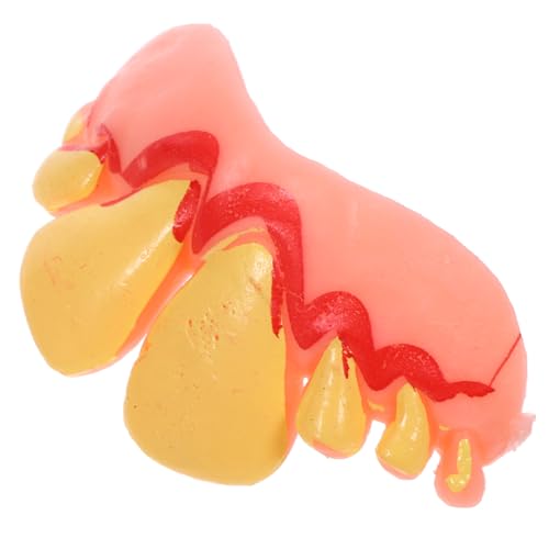 Abaodam Lustige Fake-zähne für Halloween Künstliche Zähne Requisiten für Cosplay und Partys Robuste Plastik-zähne für Spooky und Unvergessliche Fotos Abaodam Lustige Fake-zähne für Halloween Künstliche Zähne Requisiten für Cosplay und Partys Robuste Plastik-zähne für Spooky und Unvergessliche Fotos von Abaodam