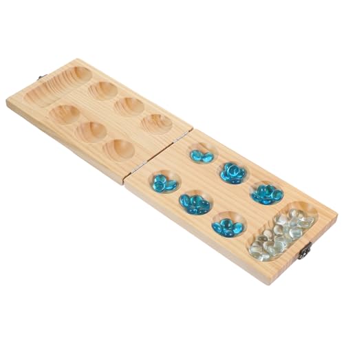 Abaodam Faltbares Mancala Holzspiel mit Edelstein perlen Kindersicheres Lernspielzeug Glatte Oberfläche Robustes Holz Platzsparend mit Schloss für Familien Partys und Zufällige Farbe Abaodam Faltbares Mancala Holzspiel mit Edelstein perlen Kindersicheres Lernspielzeug Glatte Oberfläche Robustes Holz Platzsparend mit Schloss für Familien Partys und Zufällige Farbe von Abaodam