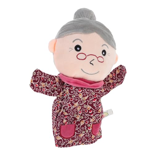 Abaodam Familie Handpuppe Marionette für Babypuppen Plüschspielzeug für Babys Babyspielzeug Puppen kinderpuppe kinderspielzeug Plüschpuppen Handpuppen für Stoff rot von Abaodam