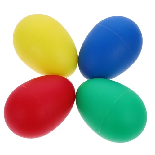 Abaodam Farben Eierschüttler aus Kunststoff Musikalische Percussion Maracas für Rhythmusarbeit und Frühes Lernen von Abaodam