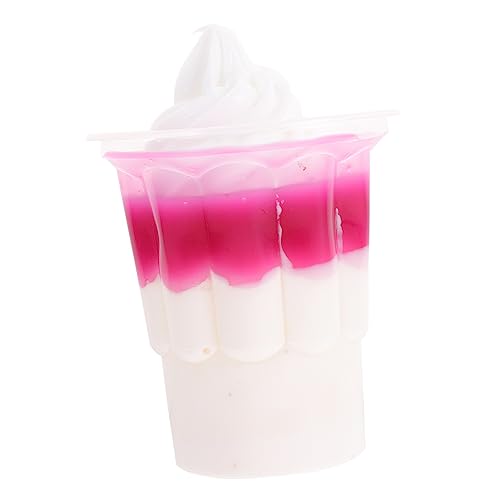 Abaodam Faux Eiscreme Modell Simuliertes Dessertmodell für Kreative Deko Party Fotografie und Langlebig und Vielseitig Einsetzbar Beere von Abaodam