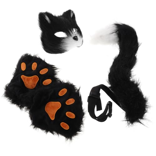 Abaodam Faux Wolf Halbmaske Kostümset für Frauen und Mädchen Halloween Karneval Cosplay Bequem und Vielseitig Tierische Maske für Verschiedene Anlässe Abaodam Faux Wolf Halbmaske Kostümset für Frauen und Mädchen Halloween Karneval Cosplay Bequem und Vielseitig Tierische Maske für Verschiedene Anlässe von Abaodam