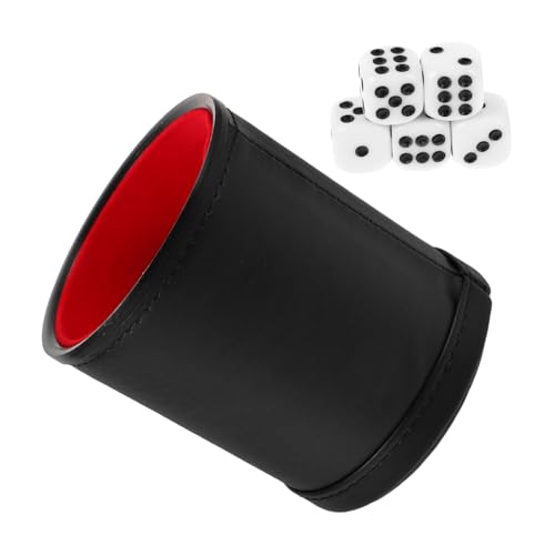 Abaodam Felt Lined Quiet Shaking Dice Cup Silent Dice Accessories für Familien und Partyspiele für Tischspiele und Barunterhaltung Hochwertige Verarbeitung und Vollständiges von Abaodam