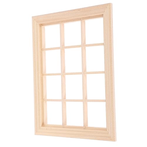 Abaodam Fenster Für Puppenhaus Holz Fensterrahmen DIY Zubehör Für Kleines Realistische Fenster Für Puppenhausliebhaber Abaodam Fenster Für Puppenhaus Holz Fensterrahmen DIY Zubehör Für Kleines Realistische Fenster Für Puppenhausliebhaber von Abaodam