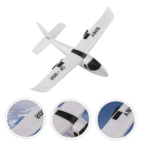 Abaodam Ferngesteuertes Flugzeug Glider mit LED Licht Stoßfestes für Erwachsene für Anfänger Einfach zu Langlebig Gyroskop System von Abaodam