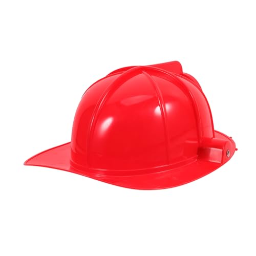 Abaodam Feuerwehrhelm Cosplay Roter Feuerwehrmann Hut für Jungen und Zubehör für Kostümpartys Rollenspiele und Schulveranstaltungen von Abaodam