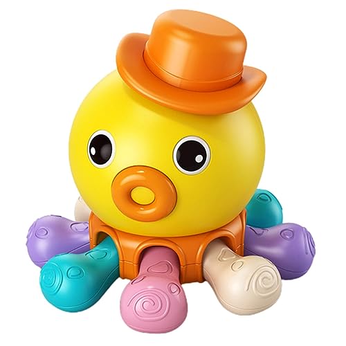 Abaodam Hochwertiges Oktopus-Spielzeug Aus Kunststoff Quietschend Badespielzeug Für Kinder Von 1 Bis 8 Jahren von Abaodam