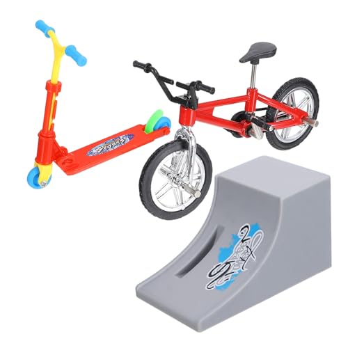 Abaodam Finger Scooter Mini aus Kunststoff und Aluminium Robustes Finger Bike mit Leiter Fördert Feinmotorik und Kreativität Freizeit Lernspielzeug für Erwachsene von Abaodam
