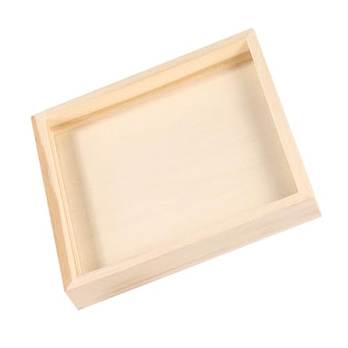 Abaodam Flaches Puzzle-aufbewahrungstablett, Puzzleblock-serviertablett, Puzzleteil-holztablett, Puzzleblock-tablett, Puzzleteil-tablett, Unvollendetes Holztablett von Abaodam