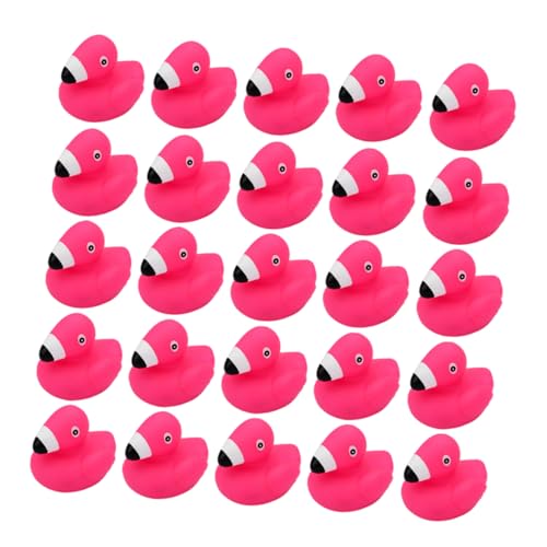 Abaodam Flamingo-Badewannen-Quetsch-Cartoon-Wasser-Spielspaß für sicheres Vinyl-Bad für Duschversorgung, sensorisches Lernen, Spielen, 24 Stück von Abaodam