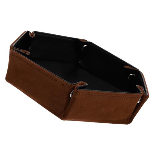 Abaodam Flanellwürfelschale Randbereich Braunes Papier Und Garnverpackung Stand Drinnen Gel Läuten Band Amethyst Holzbearbeitungshobel Zubehör Künstlich Multi Tischplatte Pu-Flanell Coffee von Abaodam