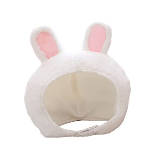 Abaodam Flauschige Hasenkopf ütze Mit Ohren Kurzer Velours Stapel Warme Cartoon Bunny Haube Mit Ohrenschutz Ideal Für Winterspaß Und Kostümpartys von Abaodam