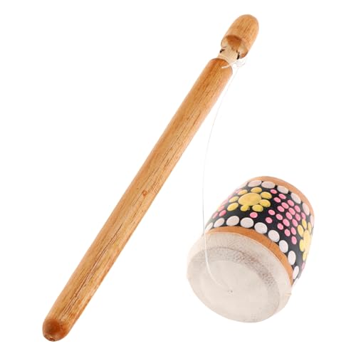 Abaodam Froschrufer Musikinstrument Spaßspielzeug Frosch Geräusche Machen Kinderfreundliches Cricketschläger Mallet Hummer Filzkopf-Basstrommelschlägel, Percussion-Sticks hölzern von Abaodam