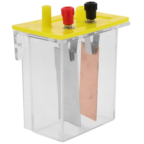 Abaodam Fruchtbatterie Experimentierkasten mit Salzwasserbatterie Box und Metallplatten Physik Experimentiergerät für Schüler Stabile Stromerzeugung Geeignet für Alternative Energie von Abaodam