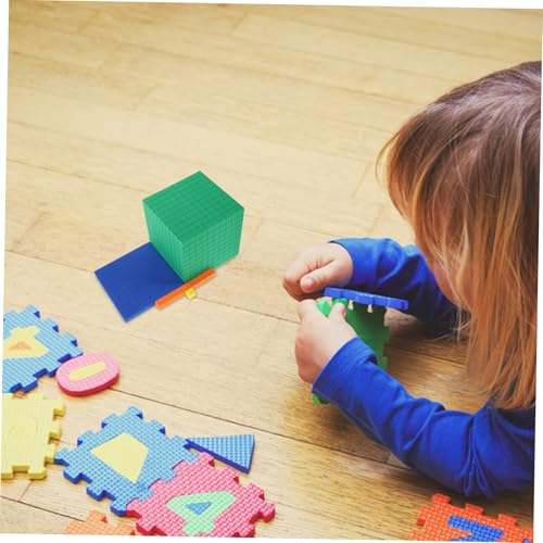 Abaodam Früherziehung Mathe Schaumstoff zehnerblöcke mit Zählwürfeln für Vorschulkinder Interaktives Lernspielzeug zur Entwicklung Logischem Denken und Zahlenverständnis von Abaodam